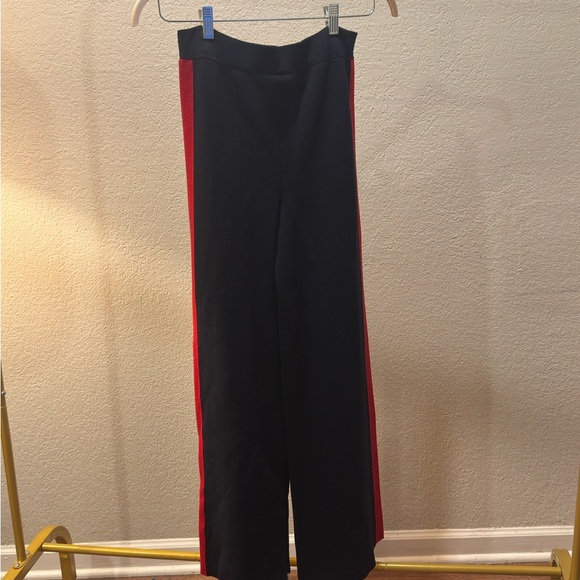 Maeve Black Joggers with Red and Pink Stripes - Picture 5 of 6